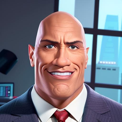 Animated AI headshot example